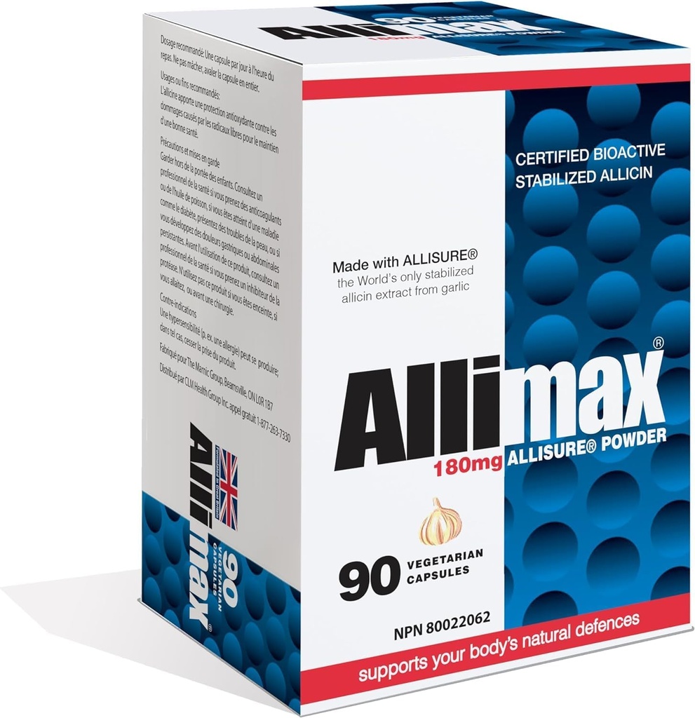 Allimax International Limited, Allimax 180 mg 90 ヴェグキャップ