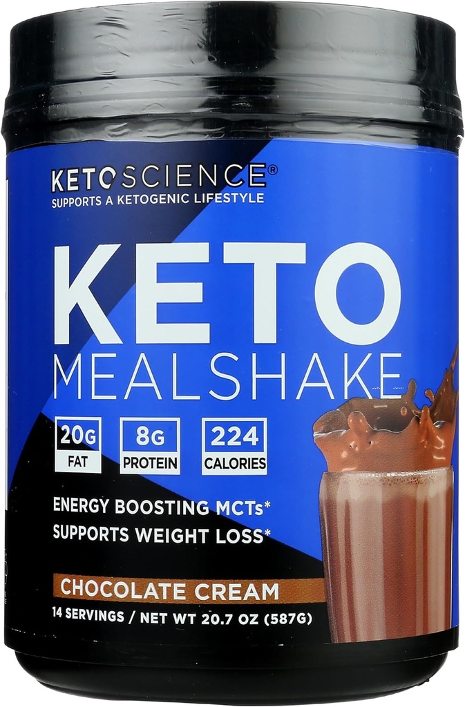 Ketoの科学のチョコレート クリームKetogenic食事のシェイクの食事療法の補足、Paleoの友好的、20.7のOunces (1のパッケージ)