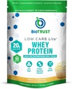BioTrust Low Carb Lite, 20 グラスフェッドウィープロテインアイソレートのグラム, 100 Calories, ProHydrolase Digestive Enzymes, Non-GMO, Soy and Gluten, rBGH-Free (14 サービング) (バニラカップケーキ)