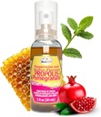 Beelife Propolis Throat Spray - 蜂蜜、ミント&ザクロ - 自然な免疫サポート&ソアの喉の救済 - 抗酸化物質、フルボノイド&アルテピリンC、砂糖、グルテンフリー、1パック、30ml