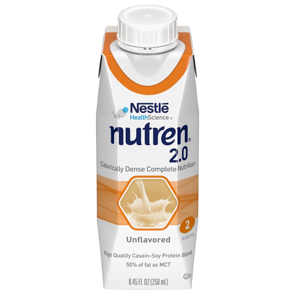 ナットレン(2.0 kcal/mL) カロリー-密チューブフィーディングフォーミュラ、フレーバーなし、8.45 Fl Ozまたは250 mL(24パック)