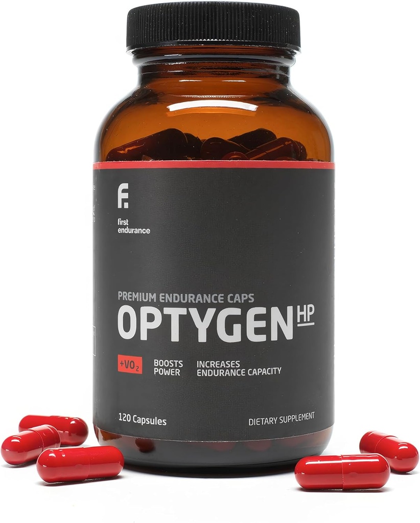 FIRST ENDURANCE OptygenHP - Premium Endurance Supplement | Boost Power | Increase Performance and Endurance | Improves Oxygen Utilization| 120 Capsules