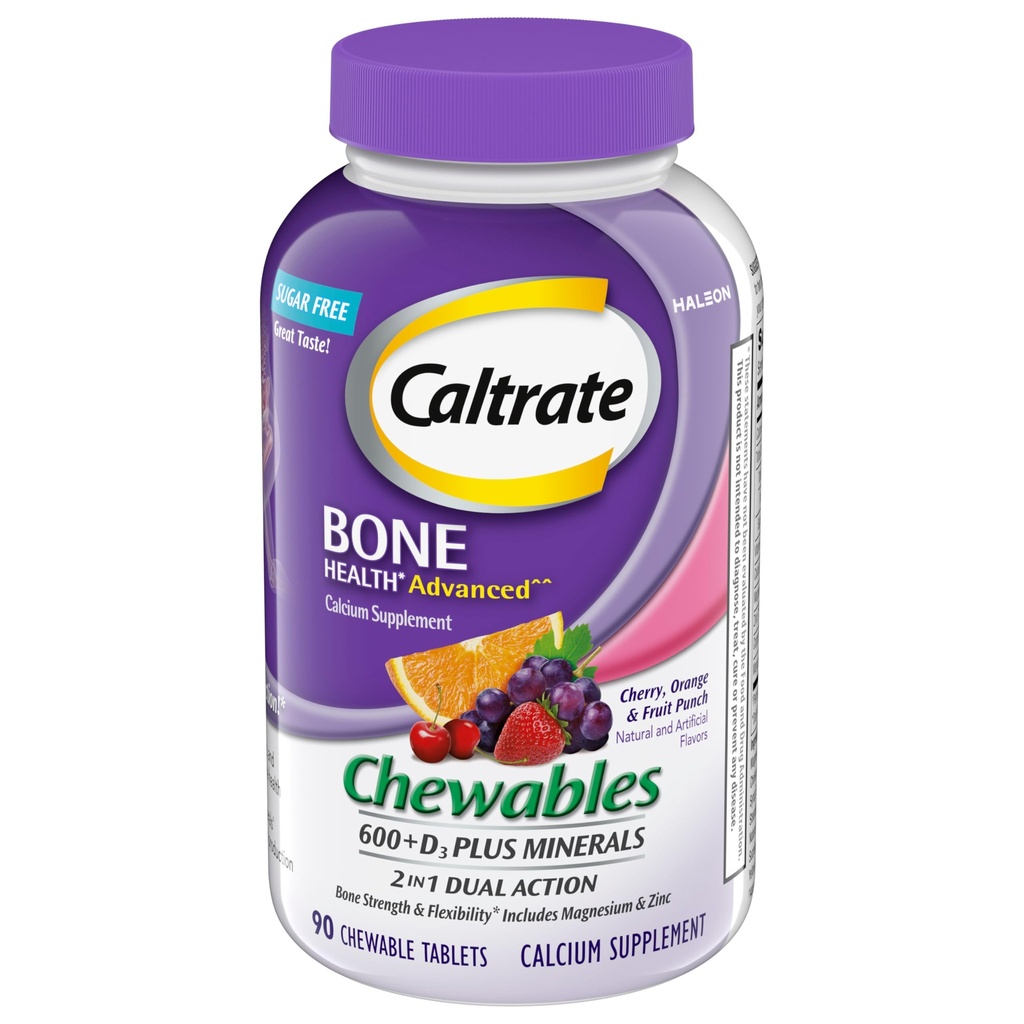 塩酸塩のChewables 600 +D3プラスの鉱物カルシウムおよびビタミンDの砂糖は、チェリー、オレンジおよびフルーツ パンチ、90の計算放します