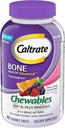 Caltrate Chewables 600 +D3 Plus Minerals Calcium and Vitamin D, Sugar Free, Cherry, Orange and Fruit Punch, 90 Count