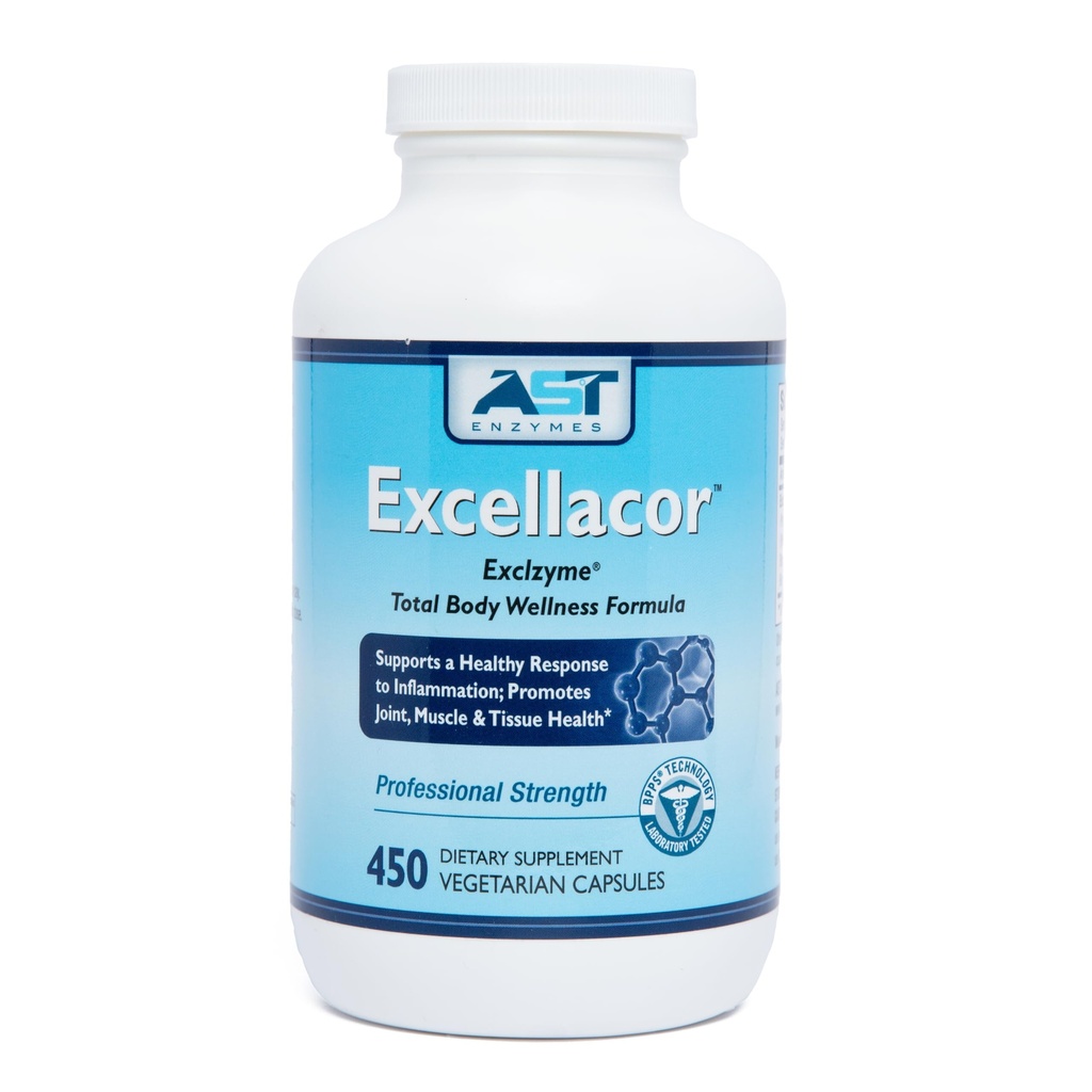 ASTの酵素のExcellacor-450のベジタリアンのカプセルの優れた自然な全身の全身の方式総ボディ サポート-酸抵抗のセラプターゼ-サポート健康な炎症及び接合箇所を含んで下さい