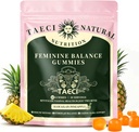 Premium Feminine Balance Gummies for Women's Health – Hawaiian Pineapple Flavor, Supports Vitality & Gut Health（New Packaging）