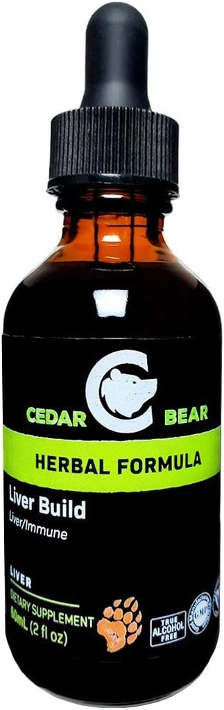 Cedarの熊の肝臓は肝臓およびGalbladder機能2 Fl Ozを増強するのを助ける液体の草の補足を造ります