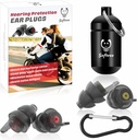 風騒音低減のためのオートバイイヤープラグ - 2ペア - 25dB - オートバイアクセサリー - Reusable Moto Earplugs、バイク、ツーリング、乗馬のためのソフト快適な補聴器保護