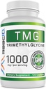 MAAC10 TMG 1000MG NSF認定サプリメント | Trimethylglycine or Betaine Anhydrous | メチル化、ホモシースタイン、肝臓サポート(120カプセル)