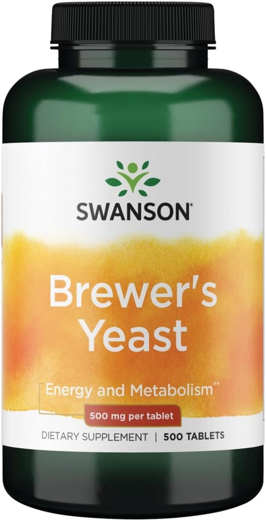 Swanson Brewer's Yeast - B複合ビタミン式(500mg、500錠)