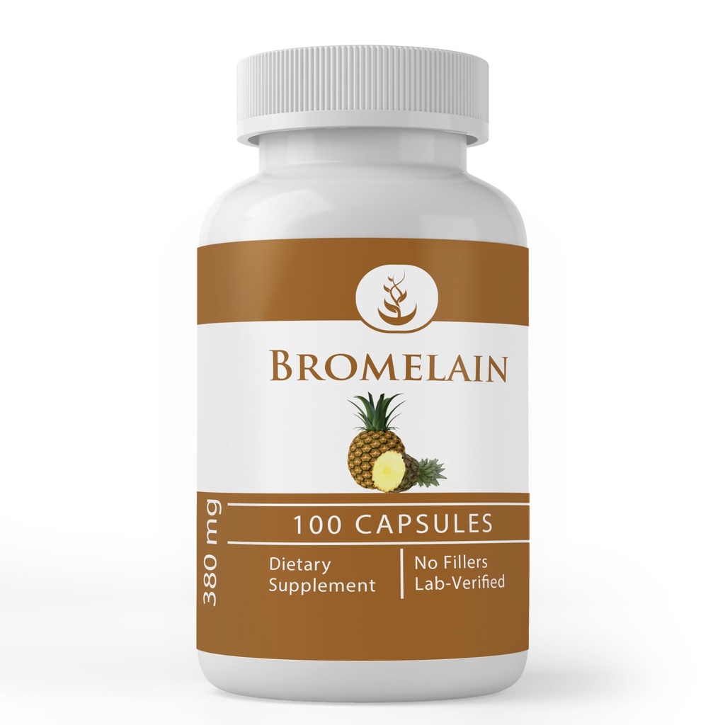 純粋で元の原料のBromelain (100のカプセル)常に純粋、添加物か注入口、実験室は確認しました