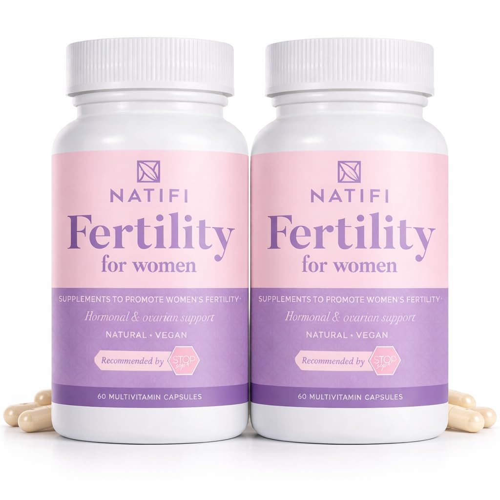 Natifi (2本のびんの豊饒のプレナタル ビタミンの調整周期のバランスのホルモン、援助の排卵。 女性のための概念のMultivitamin。60は葉酸、Myoのイノシトール、Vitexをおおいます