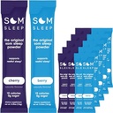 Som Sleep, Restful Sleep Zero Sugar Powder Drink Mix 20 パックセット: チェリー&ベリー風味 – ビーガン, Keto