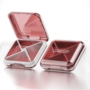 デイブスター デイリーピルオーガナイザー、4 コンパートメント 携帯用旅行小さい丸薬の箱、ビタミン、タラのレバー オイル、補足および薬(赤)を握るPill箱