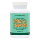 Natures Plus Papaya Enzyme - 6mg Papain - すべての天然消化補助サプリメント、アミラーゼ&プロテアーゼが含まれています - 360Chewableタブレット(360サービング)