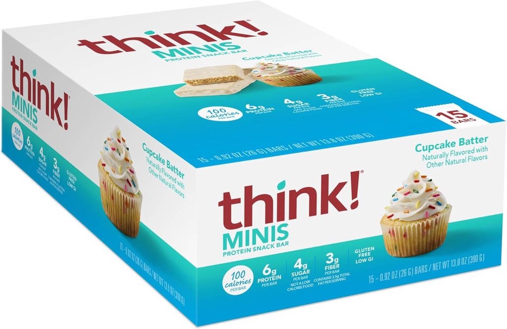 think! Minis, Cupcake Batter, 15 Count