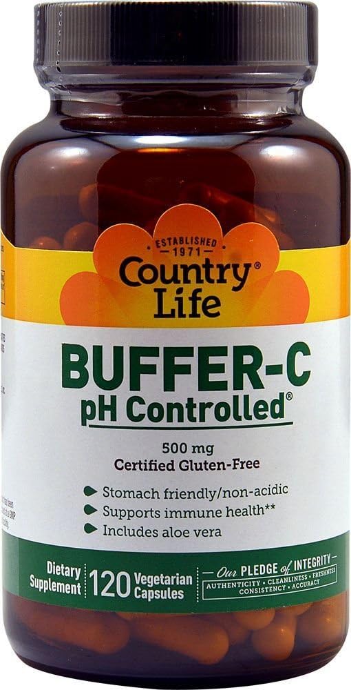 カントリーライフビタミンBuffer C、PH CNTRLD、500 MG、120 VCAP
