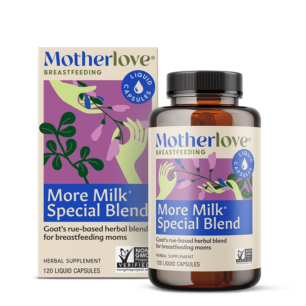 マザーラブモアミルクスペシャルブレンド (120 カプセル値サイズ) ハーブ授乳サプリメント w/Goat's Rue Breast Tissue & Support Breast Milk Supply-Non-GMO、有機ハーブ、ビーガン、大豆フリー