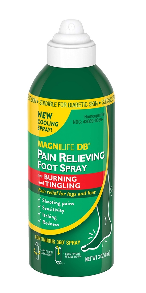 MagniLife DBの苦痛はフィートのスプレー、自然な冷却の痛みの救助をSootheの焼却およびTinglingの糖尿病性皮のために適した- 3oz取り除きます