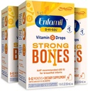 Enfamil D-Vi-SolビタミンD液体サプリメントは、新生児の強力な歯と骨をサポートし、使いやすく、グルテンフリー、50 mLドロッパーボトル、3のパック