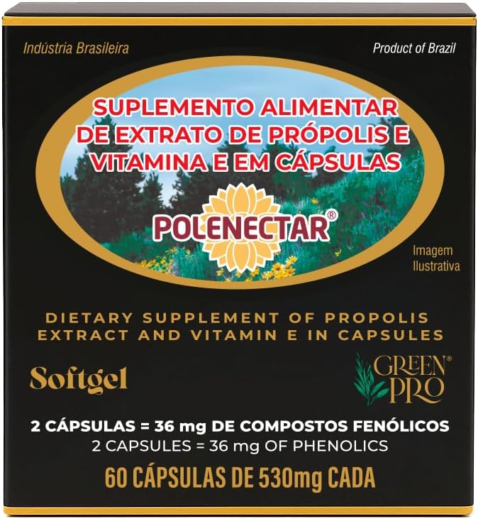 16 ポーランド人のパック ブラジルの緑の蜂のプロポリス 60 のSoftgels 300mg -新しい包装