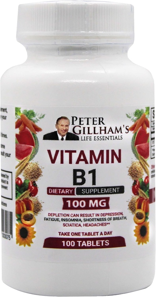 ピーターズチョイスB1タブレット栄養補助食品(B1 100mg、100錠)