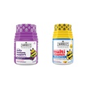 Zarbeeの子供の毎日の免疫サポート及び子供Multivitamin + Probiotic Multipack、Elderberry、ビタミンC及び亜鉛、42のct及び子供のビタミン+プロバイオティックグミー、70のct、2項目