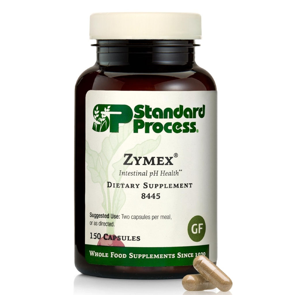 標準的なプロセス Zymex のカプセル - 消化の健康サポート - サポート 腸の健康及びバランスの取れた pH - 米の枝豆、スペインの苔、ニンジン及びビートと腸の健康の補足 - 非酪農場 - 150 カプセル