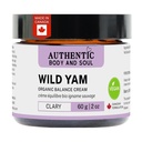 プレミアムハーブボタニカル、ヤムクリーム、ワイルドヤムスキンケア、すべての成分認定ビーガン(VEGANクラリブレンド)の女性のための真のオーガニックワイルドヤムルートバランスクリーム