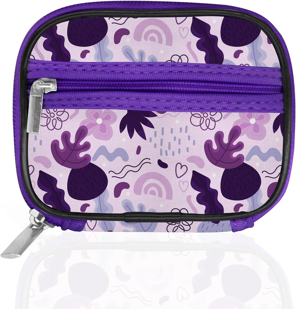 Serfeymi週刊旅行ピルオルガナイザーピルケース と 削除可能な7日ピルボックス、 ファッショナブルな旅行薬 オルガナイザー ピル容器 薬、ビタミン - パープル 02