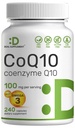 オメガ3100mg、240カプセル入り DEAL SUPPLEMENT COQ10100mg|バイオアベイラブル 補酵素Q10フォーミュラ|非GMO