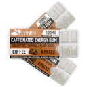 LyvWel Energy Gum | 100mgカフェイン per gem | 全てナチュラル | 砂糖フリー プレワークアウトブースト: あなたのエッセンシャル エネルギー サプリメント に Awake- 3 パック (コーヒー)