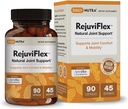 RejuviFlex - 天然ジョイントサプリメント w/ApresFlexボスウェリア AKBA、ターメリッククルクミン、ピプルリン&ホワイトウィローバーク - 手の機能、膝、全体的な関節の健康(90カプセル)
