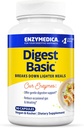 Enzymedica Digest Basic, Digestive Enzymes for Sensitive Stomachs, Offers Fast-Acting Gas & Bloating Relief, 90 Count