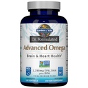 生命の庭 Dr. 配合高度なオメガ魚油 - レモン, 1,290mg EPA, DHA + トリグリセリドフォームのDPA, 単源オメガ 3 究極の脳と心臓の健康のためのサプリメント, GMO, 180 ソフトゲル