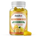 マグネシウム酸化物ガミー400mg、大人&子供のための酸化マグネシウムの酸化物Chewableサプリメント、Nerve、筋肉、骨及び中心サポート、非GMO、ペクチン、ビーガン、60