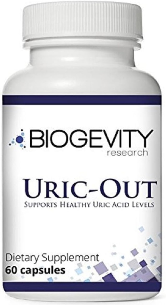 Uric-Out Ultimate Uric Acid Support - 11 Powerful Extracts - Celery Seed, Tart Cherry Concentrate, Chanca Piedra - Uric Acid Cleanse 60 Caps