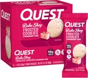 Quest Nutrition Frostedクッキーツインパック、イチゴケーキ、1g砂糖、10gタンパク質、2gネット炭水化物、グルテンフリー、16クッキー