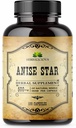 HERBALICIOUS Star Anise Dietary Supplement – 100 Capsules Anise Extract for Men and Women – Natural 1000mg Powerful Formula with No Fillers, Preservatives – Immune Strength, Rich in Antioxidants