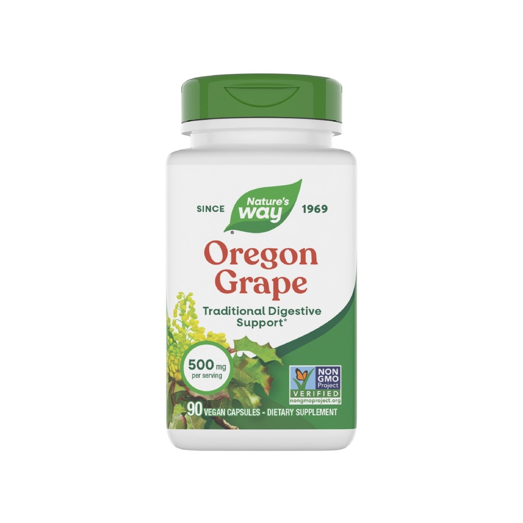 Nature's Way Oregon Grape, 伝統的な消化救済* サプリメント, 90 ビーガンカプセル