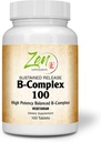 Complete B-Complex Vitamin Supplement - B Vitamin Supplement Complex with Folic Acid, Biotin, Inositol - for Immune & Cardio Health, Energy Metabolism - 100 Sustained-Release Tablets