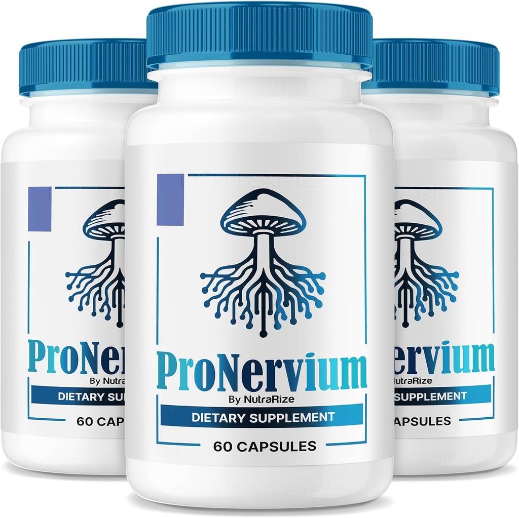 (3 Pack) ProNervium - ProNervium Advanced Nerve Health Supplement, ProNervium Nerve Support Dietary Pills, All-Natural Formula for Dynamic Lifestyle, Pro Nervium Pastillas Reviews (180 Capsules)