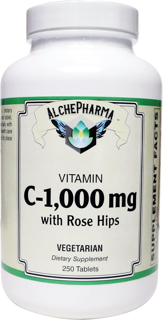 C-1000mg(アスコルビン酸) 50mgローズヒップ -大豆トウモロコシグルテンフリー(250錠)