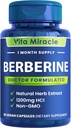Berberine の補足 1200mg - 純粋な Berberine HCL の有機性 97% は極度の純度-女性および人の最もよいすべての自然な非 GMO の補足-比較します この1200 mgを他の500mgか1000mgカプセルに