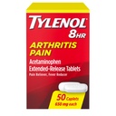 Tylenol 8時間の関節炎の痛みの軽減の延長Releaseのタブレット、650のmgのアセトアミノフェン、接合箇所の痛みのReliever及びファーバーの減力剤の薬、関節炎及び接合箇所の苦痛のための口頭苦痛Reliever、50の計算