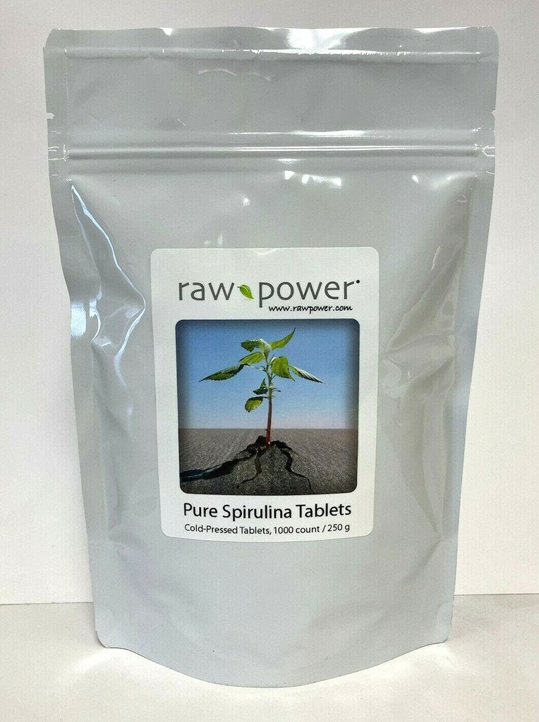 Spirulinaのタブレット、1000の計算、250mgそれぞれ(250グラム/8.8のoz) 100%の純粋で、原料、有機性、風邪押される