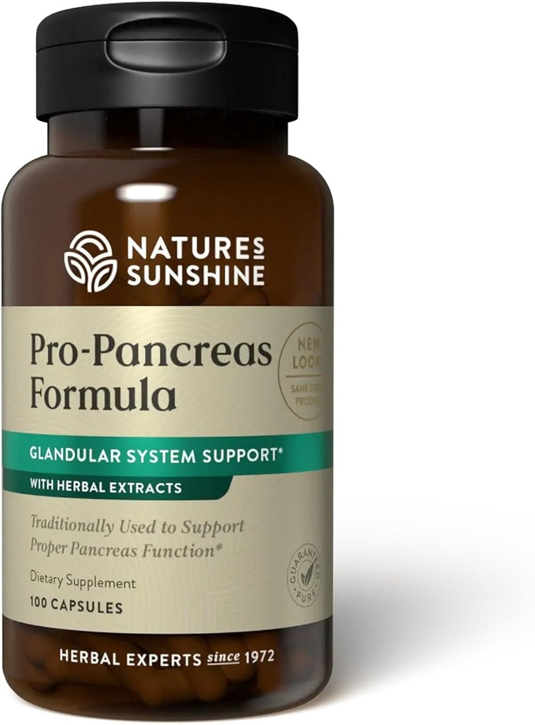 Nature's Sunshine Pro-Pancreas、100カプセル、コーシャ  Herbal Formulaは消化を強化し、免疫を促進し、肝臓と膵臓を助けます