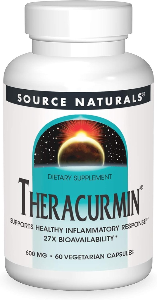 源のNaturalsのTheracurmin、サポート健康な炎症性応答*、600のmg - 60のベジタリアンのカプセル