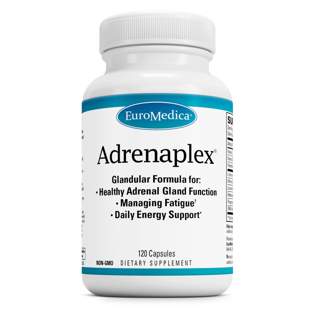 EuroMedica Adrenaplex - アドレナブル腺機能サプリメント - ビタミンCとB6のGlandularサポートサプリメント - 健康的なアドレナブル機能をサポート - 子供のリーチを保ちます - 120カプセル
