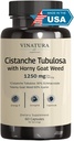 VINATURA Cistanche with Horny Goat Weed 60% Icariin - 1250mg perサービング、Citanche Tubulosa、Citanche Supplement Men、エネルギー、強度認知 *米国製およびテスト済み* - 60カプセル30サービング